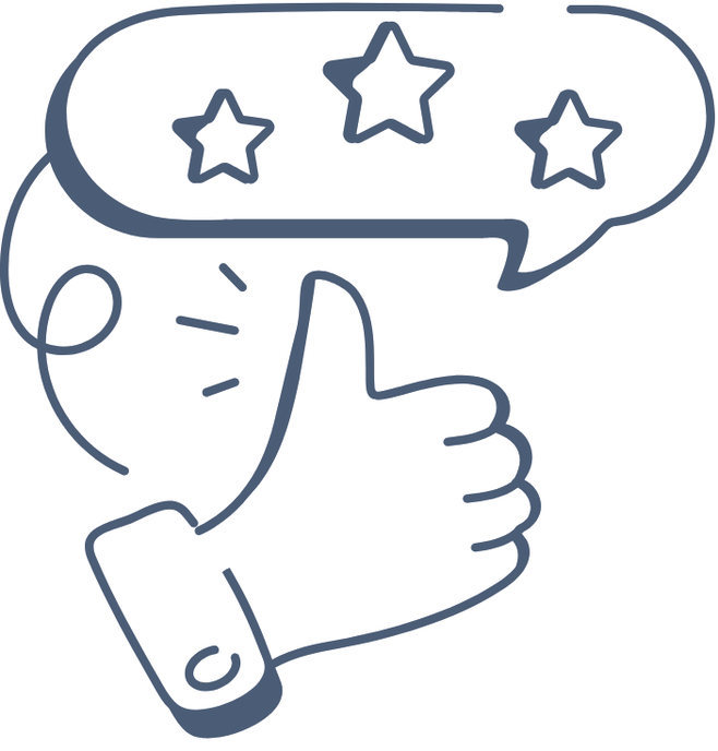 Sketch de pulgar arriba